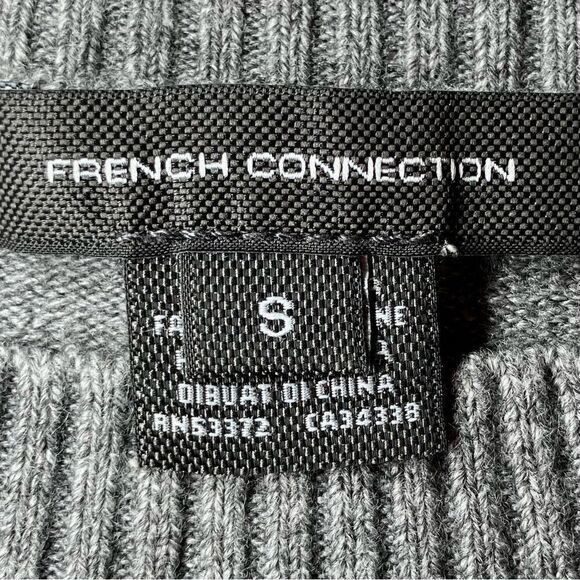 French Connection Loose Fitting Balloon Sleeve Sweater in Grey Heather Women’s S - Picture 6 of 7
